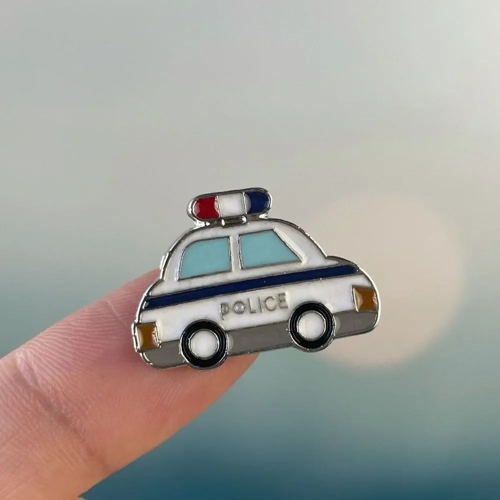 Police Cruiser Enamel Pin/ Brooch Lapel